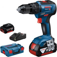 BOSCH GSB 18V-55 smūginis gręžtuvas - suktuvas 2x5 Ah